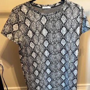 Snakeskin T-Shirt Dress